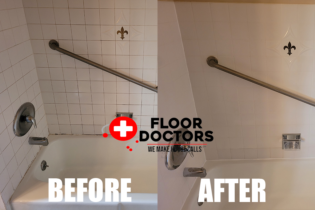 Tub Surround Restoration before and after